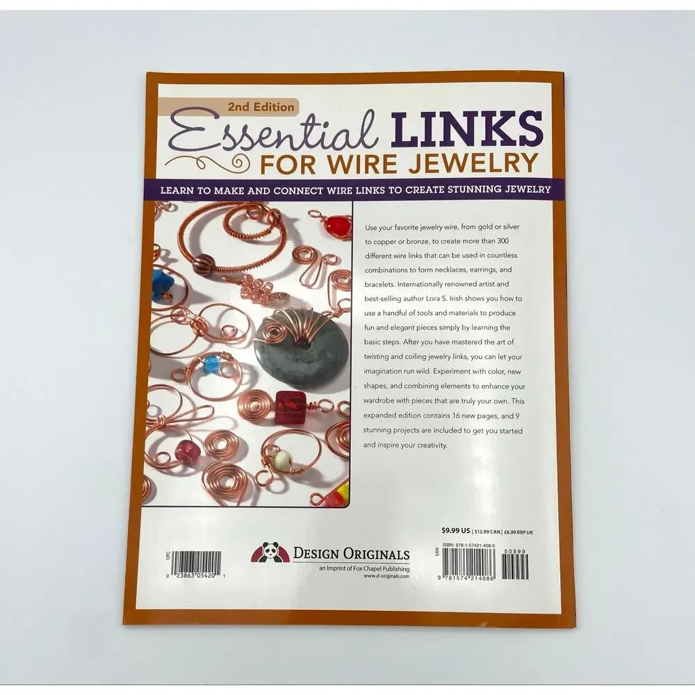 Wire Links Jewelry Making Book Plus 10 Spools of Wire Copper Silver Pated Bronze